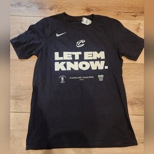Cleveland Cavaliers Nike Black 2024 NBA Playoffs Mantra T-Shirt boys M 10/12